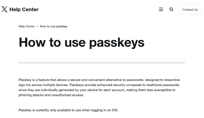 武江苹果维修店铺分享iOS用户如何通过通行密钥(Passkey)登录 